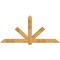 Ekena Millwork Kennewick Rough Sawn Timber Gable Bracket, Western Red Cedar, 96"W x 44"H x 4"D x 6"F, 11/12 Pitch GBW096X44X0406KEN00RWR - alternate 1
